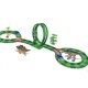 Dinosaur Slot Car Race Track Toys Kids Bridge Battery Toy Park Roller Coaster