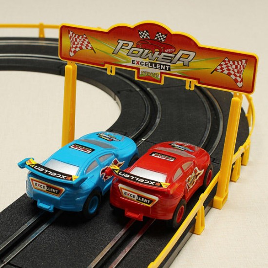 HZ Wire Control Electric Magnetic Racing Car Track Toy Double Competitive Toys