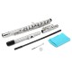 16 Holes C Key Colored Flute Nickel Plated Silver Tube Woodwind Instrument with Box