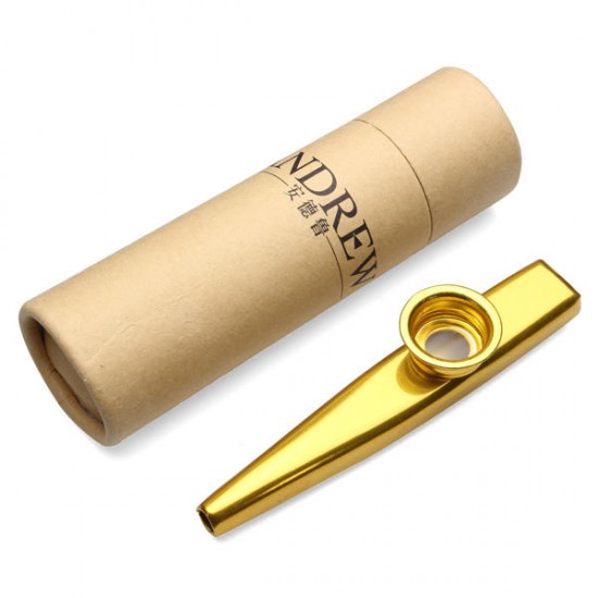 Andrew Metal Kazoo Best Companion With Ukulele Guitar Gold