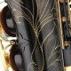 Brass Engraved Eb E-Flat Alto Saxophone Sax With Case Gloves Cleaning Cloth Belt Brush