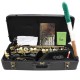 Brass Engraved Eb E-Flat Alto Saxophone Sax With Case Gloves Cleaning Cloth Belt Brush