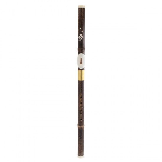 Chinese Black Bamboo Bawu G Key Woodwind Flute Musical Instrument