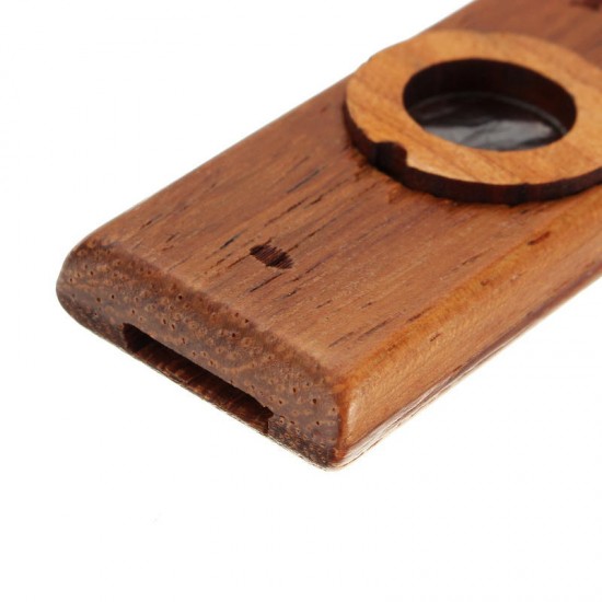 Wooden Kazoo with Metal Box for Music Player Kids Toy Gift