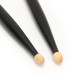 1 Pair Black Maple Wood Drum Sticks 5A Wood Tip Drummer Instrument Drumsticks