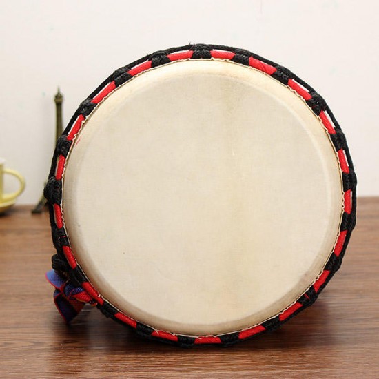 10 Inch African Hand Drum Mahogany Body Musical Instrument