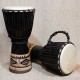 10 Inch African Hand Drum Mahogany Body Musical Instrument