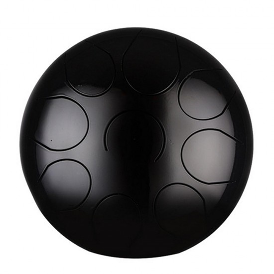 10 Inch Mini 9 Tone Steel Tongue Percussion Drum Handpan Instrument with Drum Mallets and Bag