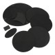 10Pcs Bass Snare Drum Sound off  Mute Silencer Drumming Rubber Practice Pad Set