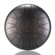12 Inch Mini 11 Tone Steel Tongue Percussion Drum Handpan Instrument with Drum Mallets and Bag