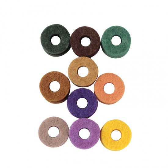 20Pcs Drum Kit Colorful Cymbal Felt Pad Protection Effect for Drum Percussion