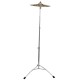 Zebra Stainless Steel Drum Cymbal Stand Tripod Bracket Adjustable Height Percussion Instrument Parts