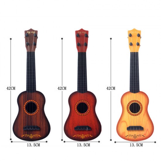 17 Inch Children Educational Plastic Ukulele Musical Toy Four Strings for Kids