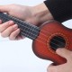17 Inch Children Educational Plastic Ukulele Musical Toy Four Strings for Kids