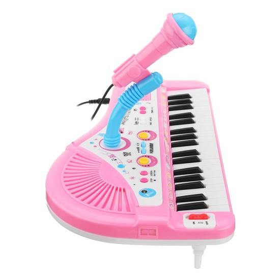 37 Keyboard Mini Electronic Multifunctional Piano With Microphone Educational Toy Piano For Kids