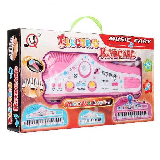 37 Keyboard Mini Electronic Multifunctional Piano With Microphone Educational Toy Piano For Kids