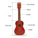 4 Strings Plastic Ukulele Uke Guitar Educational Musical Instrument Toy for Children