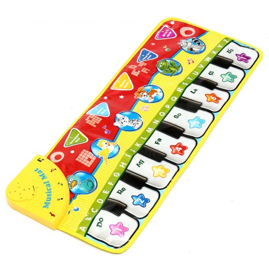 5 Modes Musical Kid Piano Toddler Play Mat Baby Animal Educational Toys