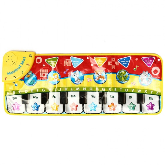 5 Modes Musical Kid Piano Toddler Play Mat Baby Animal Educational Toys