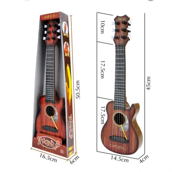 6 Strings Random Color Plastic Ukulele Uke Musical Instrument Toy for Children Gift