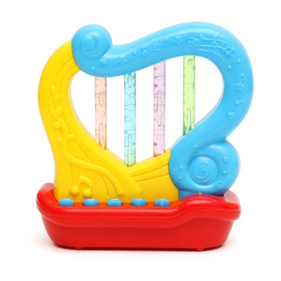 Baby Infant Mini Magic Hand Trumpet Harp LED Music Educational Children Toys