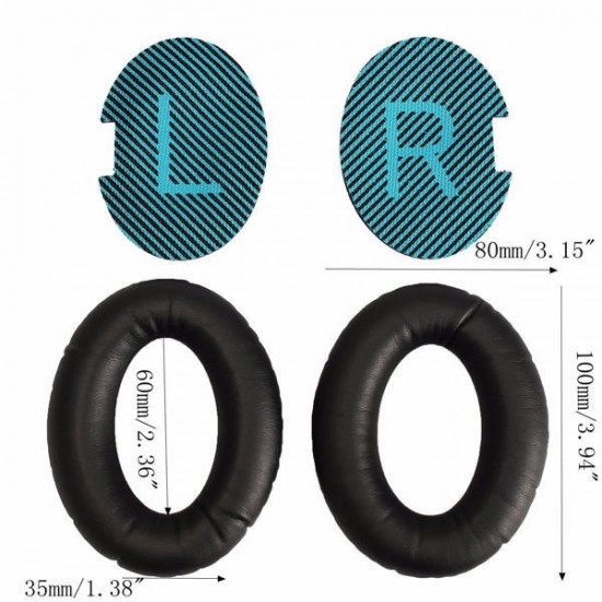 3Pc/Set Replacement Headphone Ear Cushion Earpads Cover For Bose QC25