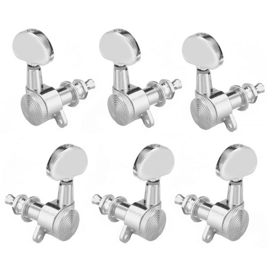 6Pcs 3R3L Auto Locking Tuners Guitar Tuning Pegs Black Gold Siliver for Guitar Parts Replacement