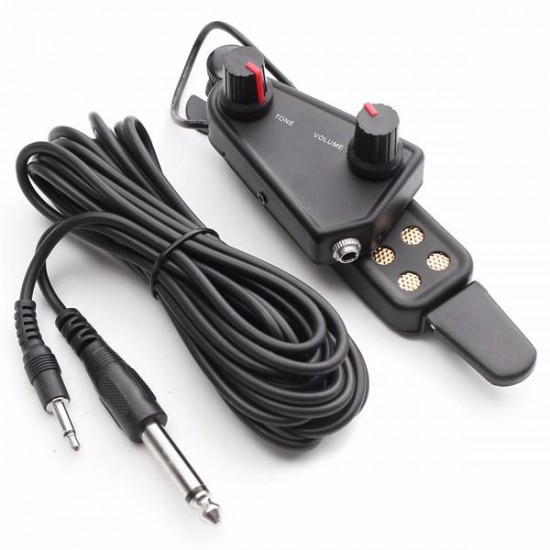Acoustic Guitar Sound Pickup Amplifier 12 Holes with Tone Volume Control Acoustic Guitar Sound Pickup Amplifier 12 Holes with Tone Volume Control