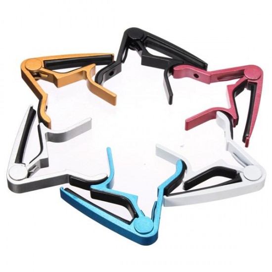 Aluminum Alloy Release Spring Trigger Capo for Electric Acoustic Guitars