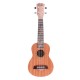 21 Inch 4 Strings 15 Frets Wood Color Mahogany Ukulele Musical Instrument With Guitar picks/Rope