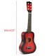 21 Inch 6 Strings Wooden Acoustic Guitar Ukulele Musical Instrument Toys for Children Gift