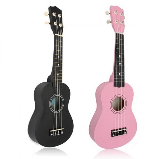 21 Inch Basswood Soprano Ukulele Hawaiian Guitar 12 Frets