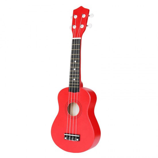 21 Inch Basswood Soprano Ukulele with Gig Bag Tuner Red