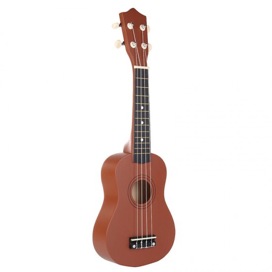 21 Inch Brown Soprano Basswood Ukulele Uke Hawaii Guitar Musical Instrument