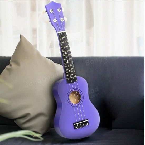 21 Inch Economic Soprano Ukulele Uke Musical Instrument With Gig bag Strings Tuner Purple