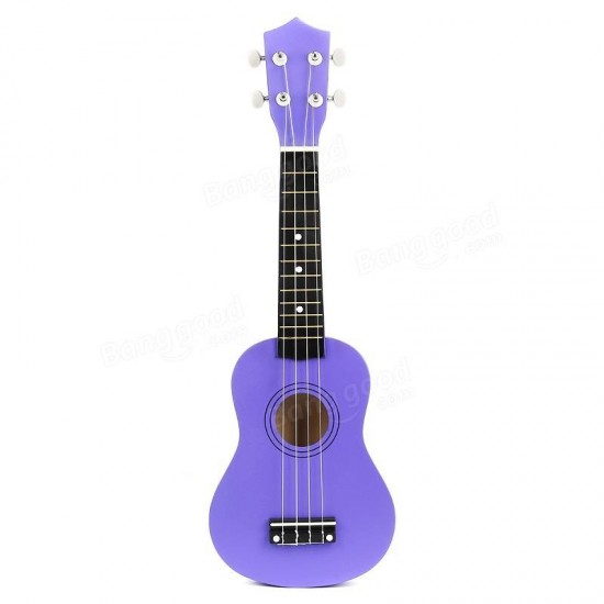 21 Inch Economic Soprano Ukulele Uke Musical Instrument With Gig bag Strings Tuner Purple
