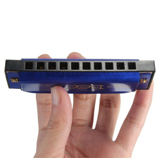 BEE 10 Holes 40 Tone C Key Harmonica Mouth Organ Musical Instrument Gift Toy