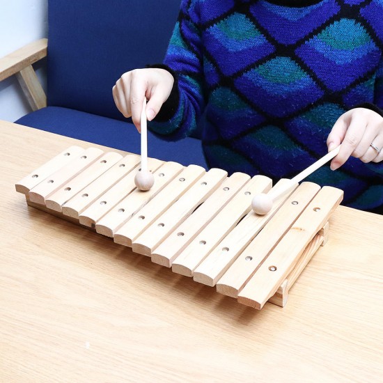 13 Tone Wooden Xylophone Musical Piano Instrument for Children Kid