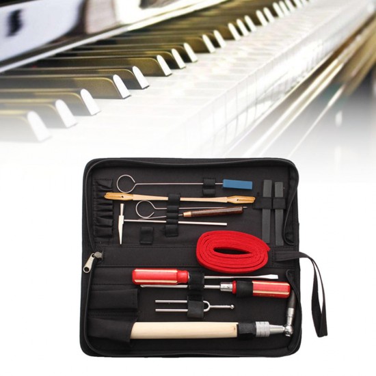 13Pcs Professional Piano Tuning Maintenance Tool Kits Wrench Hammer Screwdriver with Case US 13Pcs Professional Piano Tuning Maintenance Tool Kits Wrench Hammer Screwdriver with Case US