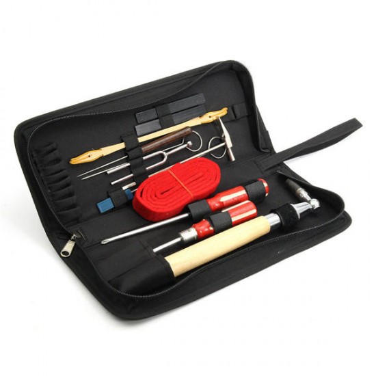 13pcs Professional Piano Tuning Maintenance Toolkits Hammer Screwdriver with Case