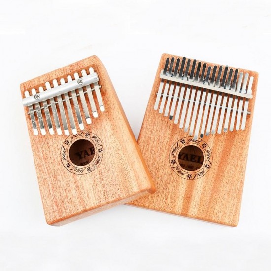 17 Key African Mahogany Wooden Kalimba Thumb Piano Finger Percussion Music Mbira