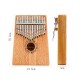 17 Key African Mahogany Wooden Kalimba Thumb Piano Finger Percussion Music Mbira