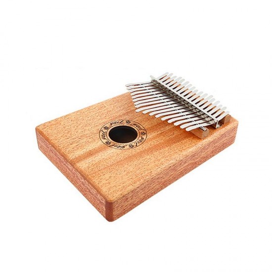 17 Key African Mahogany Wooden Kalimba Thumb Piano Finger Percussion Music Mbira