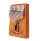 17 Key Mahogany Kalimba Veneer Mini Thumb Piano Keyboard Carved Tone Instrument 17 Key Mahogany Kalimba Veneer Mini Thumb Piano Keyboard Carved Tone Instrument