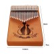 17 Key Mahogany Kalimba Veneer Mini Thumb Piano Keyboard Carved Tone Instrument 17 Key Mahogany Kalimba Veneer Mini Thumb Piano Keyboard Carved Tone Instrument