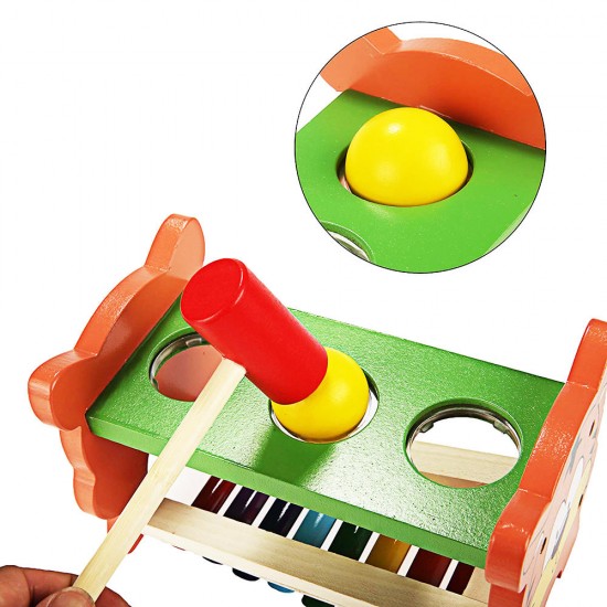 2 In 1 Wooden Tap Xylophone Education Musical Instruments for Children