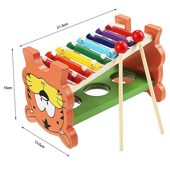 2 In 1 Wooden Tap Xylophone Education Musical Instruments for Children