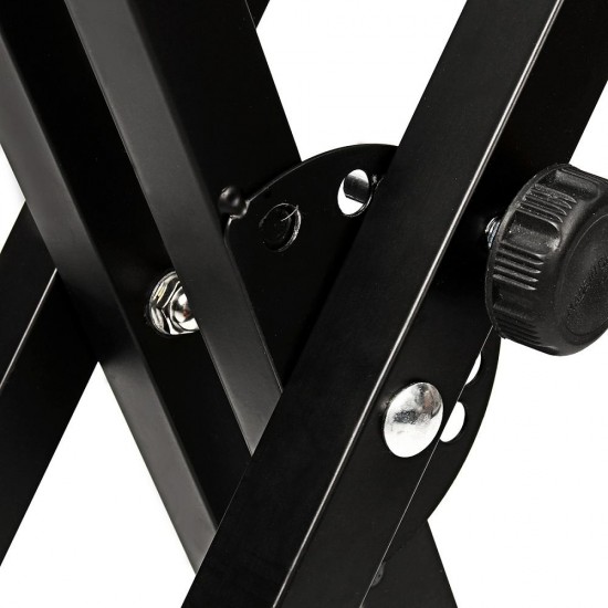 2 Tiers X Style Adjustable Keyboard Stand Folding Electronic Piano Holder 2 Tiers X Style Adjustable Keyboard Stand Folding Electronic Piano Holder