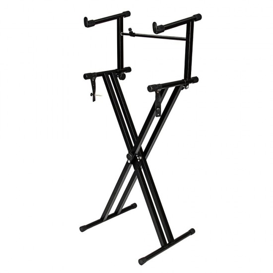 2 Tiers X Style Adjustable Keyboard Stand Folding Electronic Piano Holder 2 Tiers X Style Adjustable Keyboard Stand Folding Electronic Piano Holder
