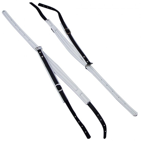 2PCS Adjustable Length Thick PU Leather Accordion Leather Shoulder Straps 2PCS Adjustable Length Thick PU Leather Accordion Leather Shoulder Straps